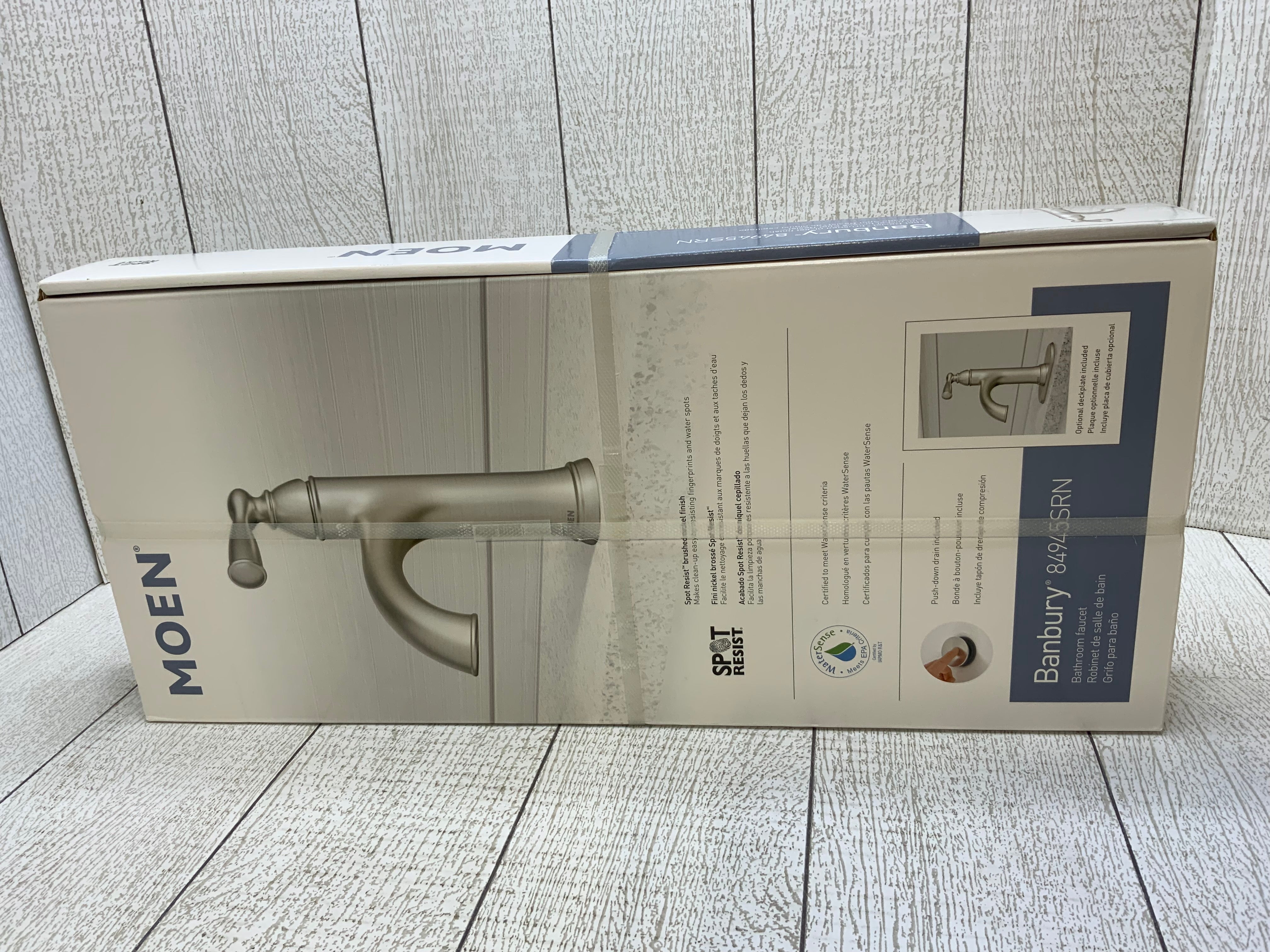 MOEN - Banbury 4 in. Centerset Single-Handle Bathroom Faucet (7954483904750)